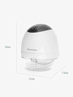 Amning|Beemoo CARE Wearable LED Elektrisk Brystpumpe Dobbelt Hvid