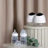Amning|Beemoo CARE Wearable LED Elektrisk Brystpumpe Dobbelt inkl. Flasker 180 ml 2-pak