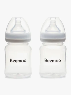 Amning|Beemoo CARE Wearable LED Elektrisk Brystpumpe Single inkl. Flasker 180 ml 2-pak