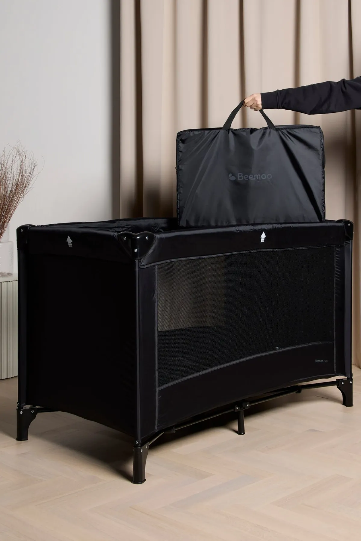 Børn Beemoo Børnesenge & Tilbehør-CARE Weekendseng inkl. Madras, Black