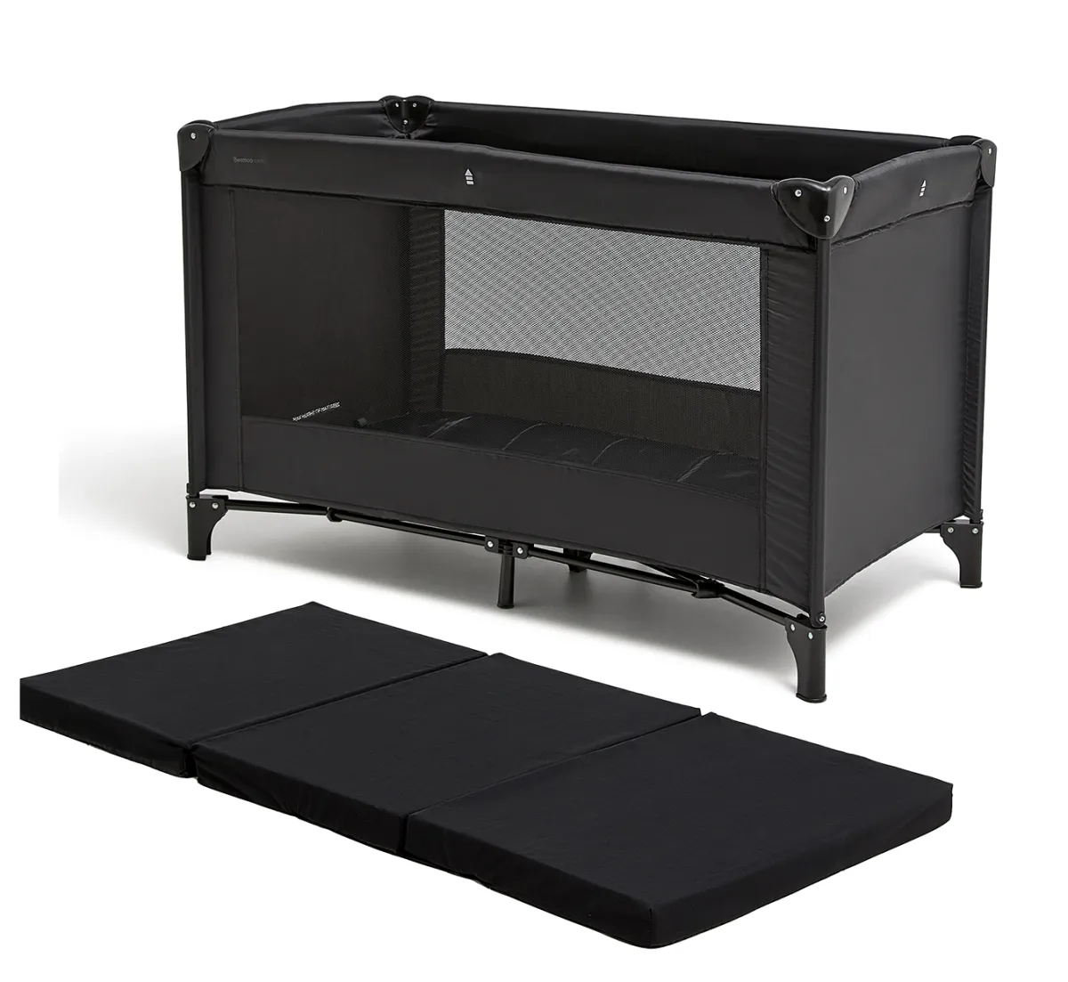Børn Beemoo Børnesenge & Tilbehør-CARE Weekendseng inkl. Madras, Black