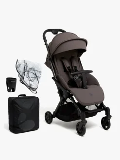 Beemoo Vognpakker-Easy Fly Lux 4 Klapvogn inkl. Tilbehørspakke, Gull Grey