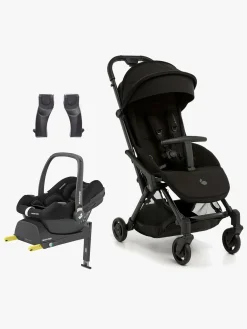 Vognpakker|Beemoo Easy Fly Lux 4 Klapvogn inkl Maxi-Cosi CabrioFix Autostol Baby & Base, Jet Black