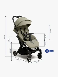 Rejseklapvogne|Beemoo Easy Fly Lux 4 Klapvogn, Spring Green Grøn