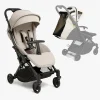 Vognpakker|Beemoo Easy Fly Lux 4 Klapvogn inkl. Breezy Kaleche, Sand Beige/Off-White