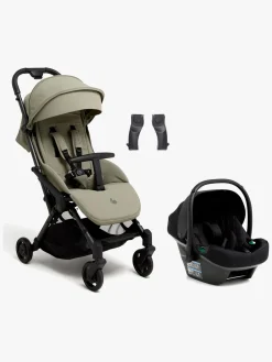Vognpakker|Beemoo Easy Fly Lux 4 Klapvogn Inkl. Route i-Size Autostol Baby, Spring Green/Black Stone