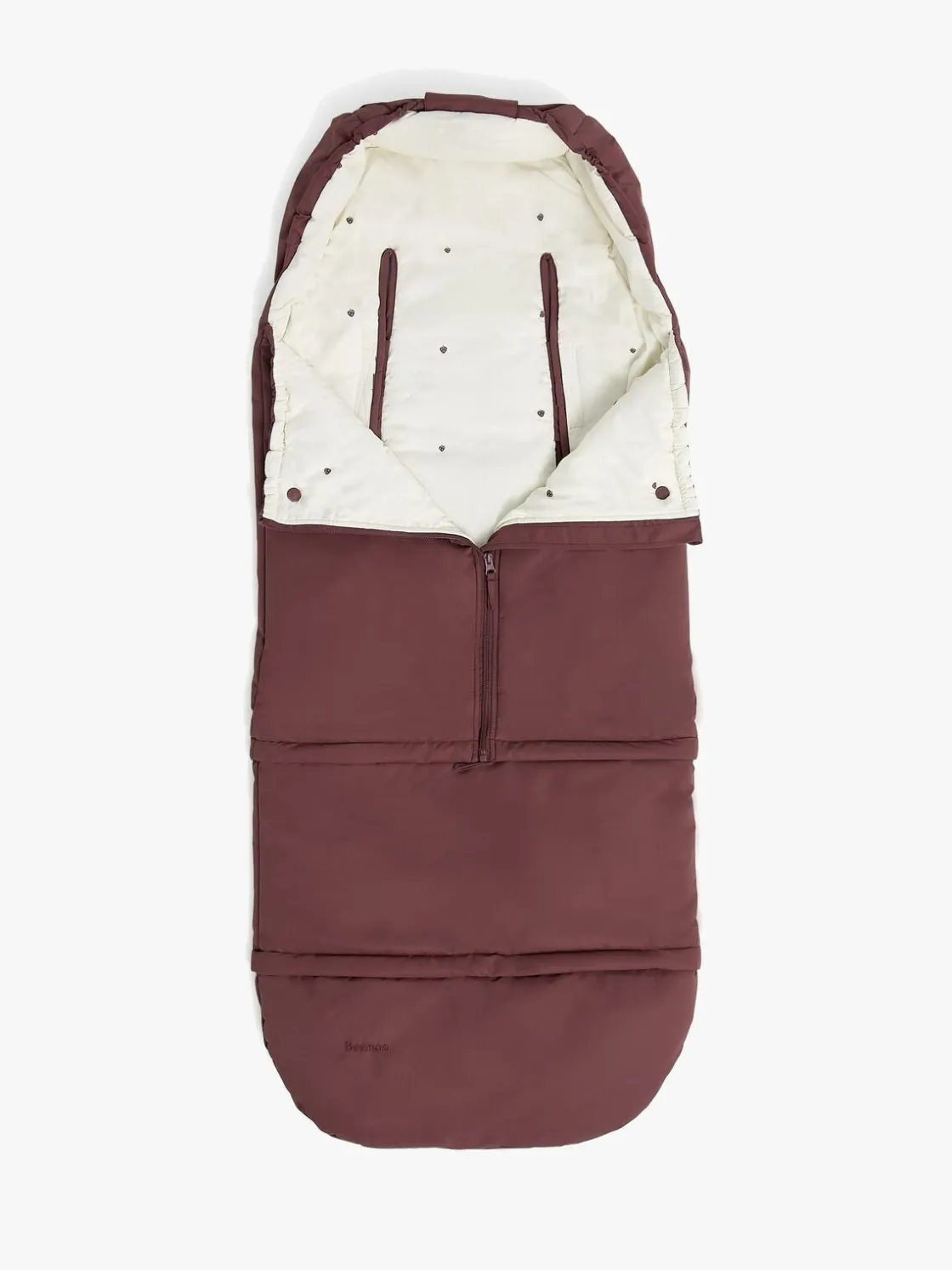 Køreposer|Beemoo Light Kørepose inkl. Forlængerdel, Maroon Berry Rød