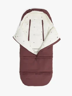 Køreposer|Beemoo Light Kørepose inkl. Forlængerdel, Maroon Berry Rød