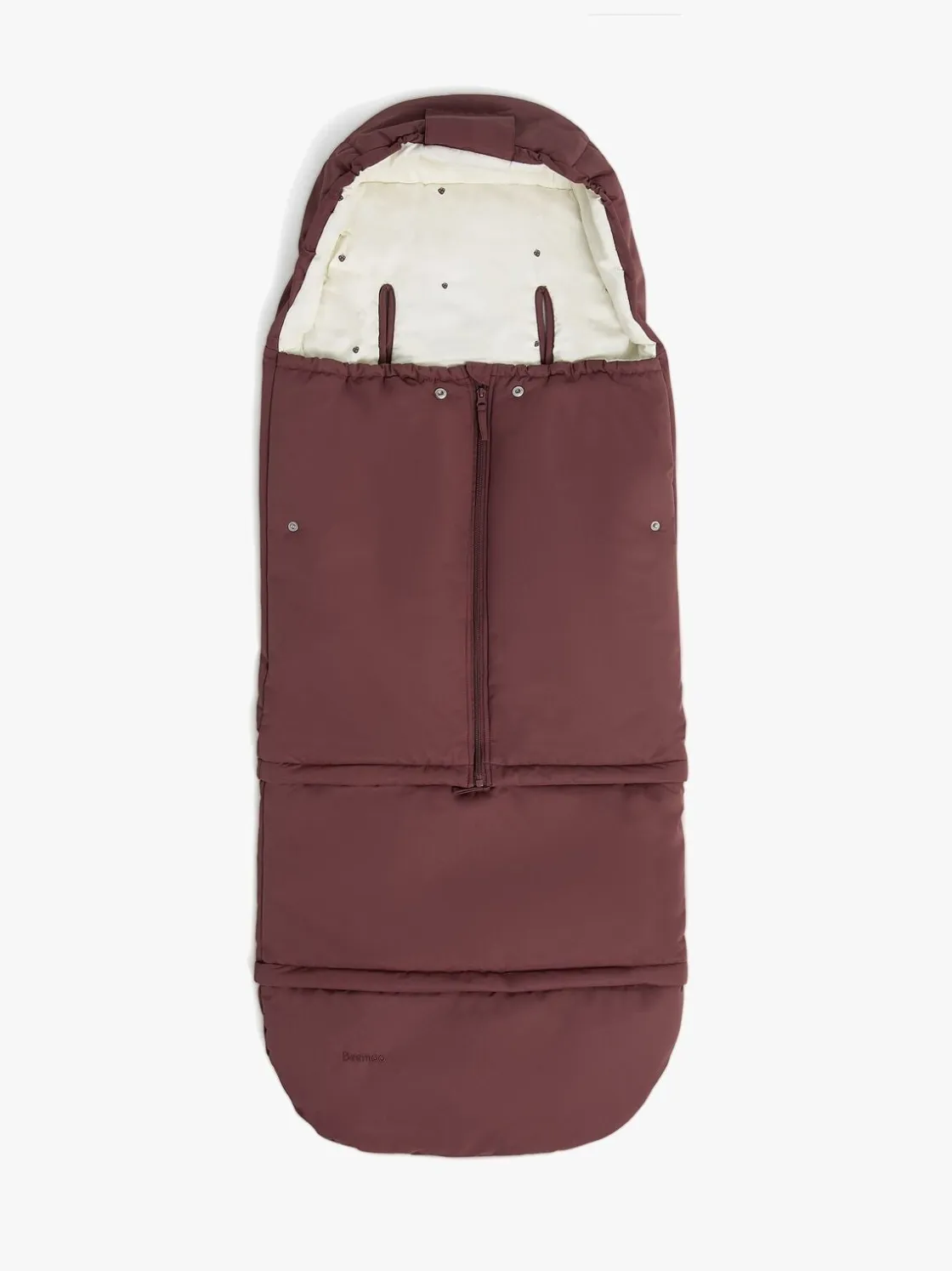 Køreposer|Beemoo Light Kørepose inkl. Forlængerdel, Maroon Berry Rød