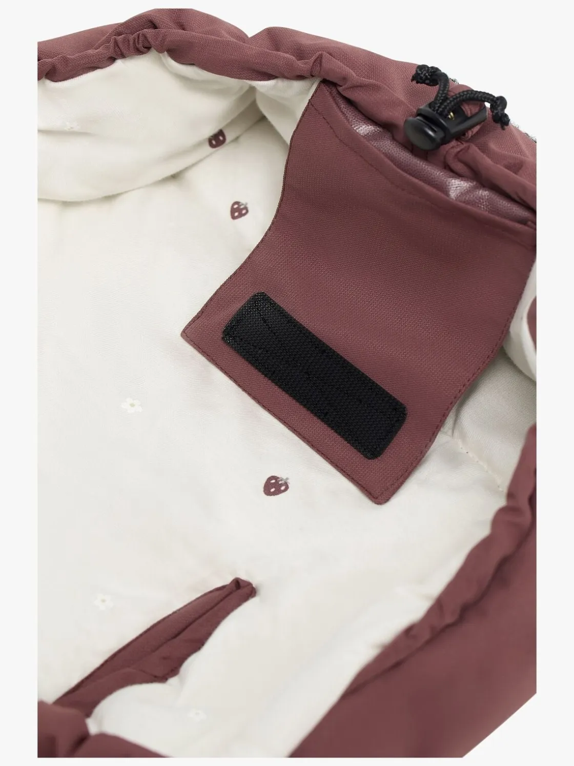 Køreposer|Beemoo Light Kørepose inkl. Forlængerdel, Maroon Berry Rød