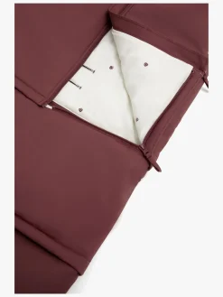 Køreposer|Beemoo Light Kørepose inkl. Forlængerdel, Maroon Berry Rød