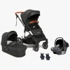 Vognpakker|Beemoo Maxi 4 Duovogn inkl. Route i-Size Autostol Baby, Black/Mineral Grey