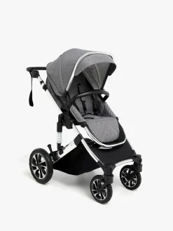 Klapvogne|Beemoo Maxi 4 Klapvogn, Grey/Silver Sort