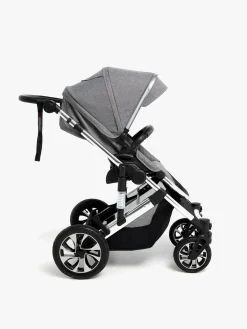 Klapvogne|Beemoo Maxi 4 Klapvogn, Grey/Silver Sort