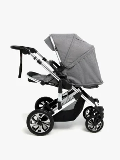 Klapvogne|Beemoo Maxi 4 Klapvogn, Grey/Silver Sort