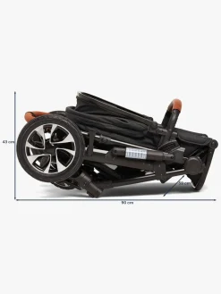 Klapvogne|Beemoo Maxi 4 Klapvogn, Grey/Black Sort