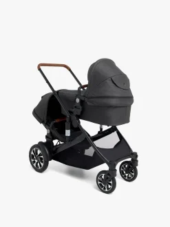 Beemoo Vognpakker-Maxi 4 Twin Søskendevogn inkl.  Ekstra Søskendesæde & Maxi-Cosi CabrioFix i-Size Autostol Baby & Base, Black