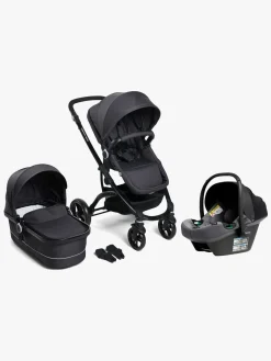 Vognpakker|Beemoo Move Duo Kombivogn inkl. Route i-Size Autostol Baby, Asphalt/Mineral Grey