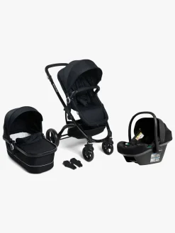 Beemoo Vognpakker-Move Duo Kombivogn inkl. Route i-Size Autostol Baby, Black/Black Stone