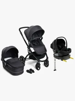 Vognpakker|Beemoo Move Duo Kombivogn inkl. Route i-Size Autostol Baby & ISOFIX Base, Asphalt/Black Stone
