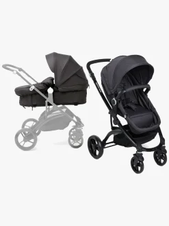 Beemoo Vognpakker-Move 2-in-1 Kombivogn inkl. Maxi-Cosi CabrioFix i-Size Autostol Baby & Base, Asphalt