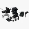 Vognpakker|Beemoo Move 2-in-1 Kombivogn inkl. Cybex Aton B2 i-Size Autostol Baby & Base, Black/Volcano Black