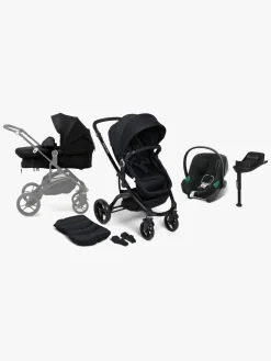 Vognpakker|Beemoo Move 2-in-1 Kombivogn inkl. Cybex Aton B2 i-Size Autostol Baby & Base, Black/Volcano Black