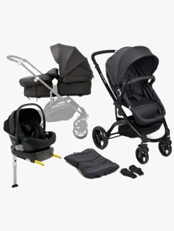 Vognpakker|Beemoo Move 2-in-1 Kombivogn inkl. Route i-Size Autostol Baby & ISOFIX Base, Asphalt/Black Stone