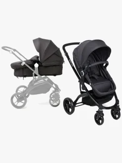 Vognpakker|Beemoo Move 2-in-1 Kombivogn inkl. Route i-Size Autostol Baby & ISOFIX Base, Asphalt/Mineral Grey