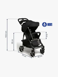 Beemoo Rejseklapvogne-Move Shopper Klapvogn, Black