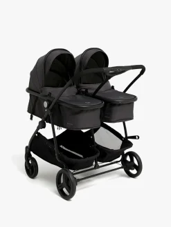 Søskendevogne|Beemoo Move Twin 2-in-1 Søskendevogn, Asphalt Grå