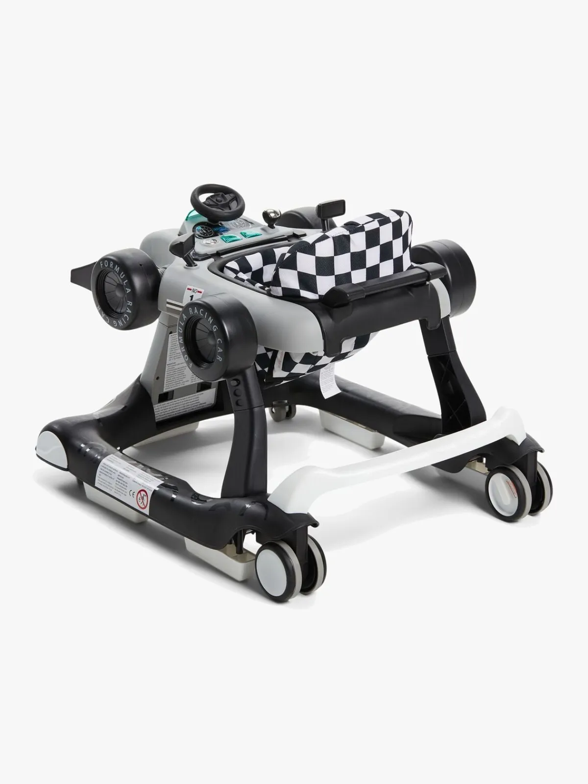 Gåstole|Beemoo PLAY Bil Gåstol, Cool Grey Grå