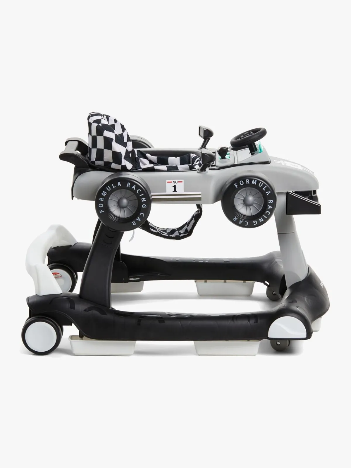 Gåstole|Beemoo PLAY Bil Gåstol, Cool Grey Grå