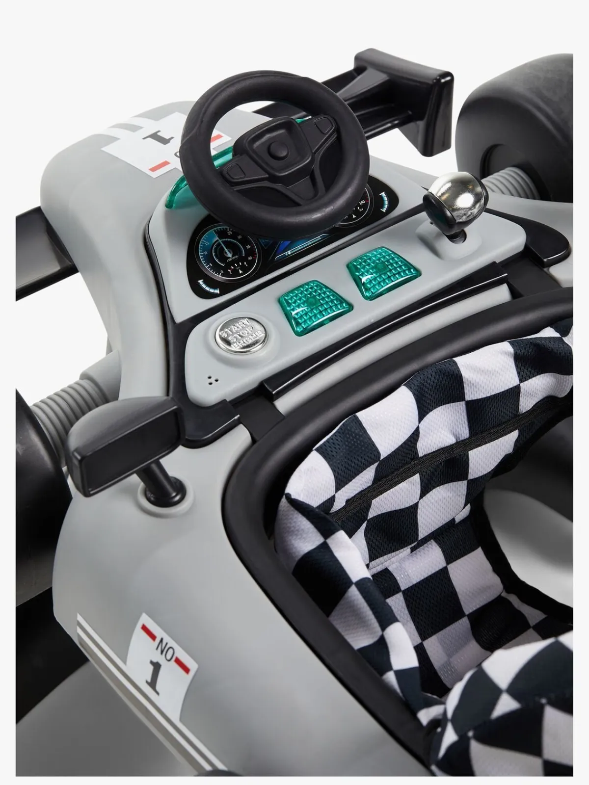 Gåstole|Beemoo PLAY Bil Gåstol, Cool Grey Grå