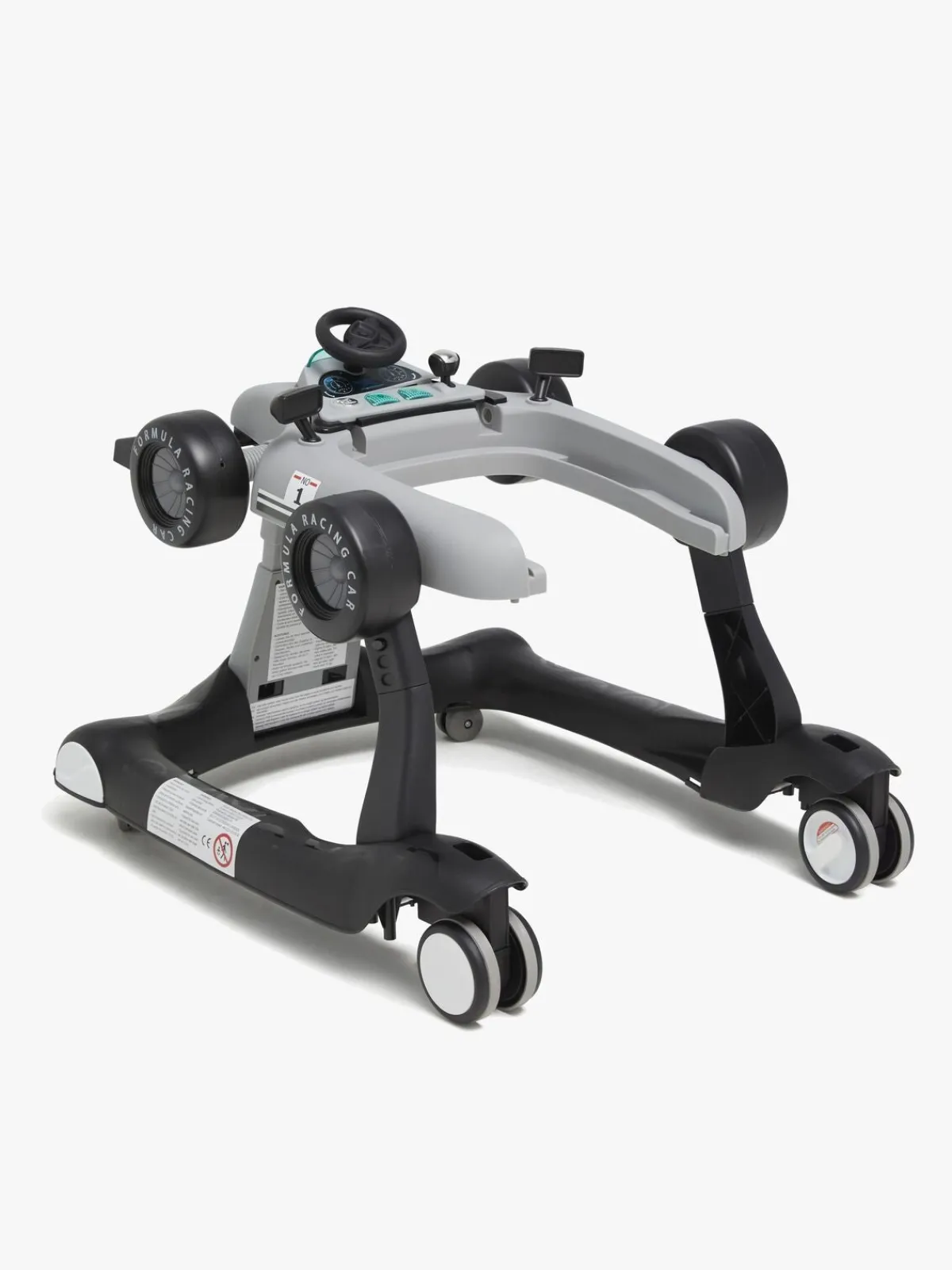 Gåstole|Beemoo PLAY Bil Gåstol, Cool Grey Grå