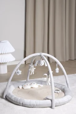 Babylegetøj|Beemoo PLAY Bunny Aktivitetstæppe, Grey Grå
