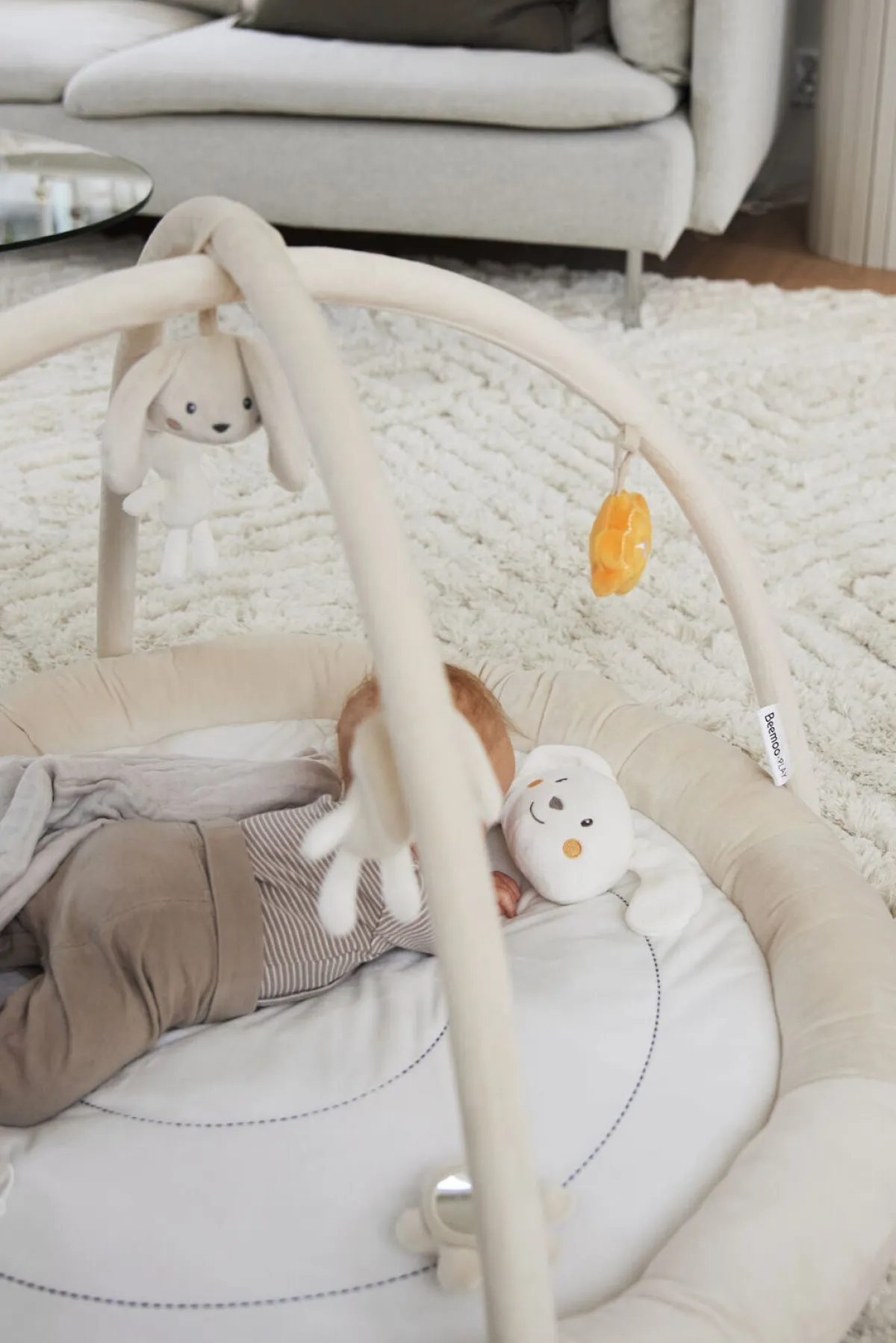 Beemoo Babylegetøj-PLAY Bunny Aktivitetstæppe,