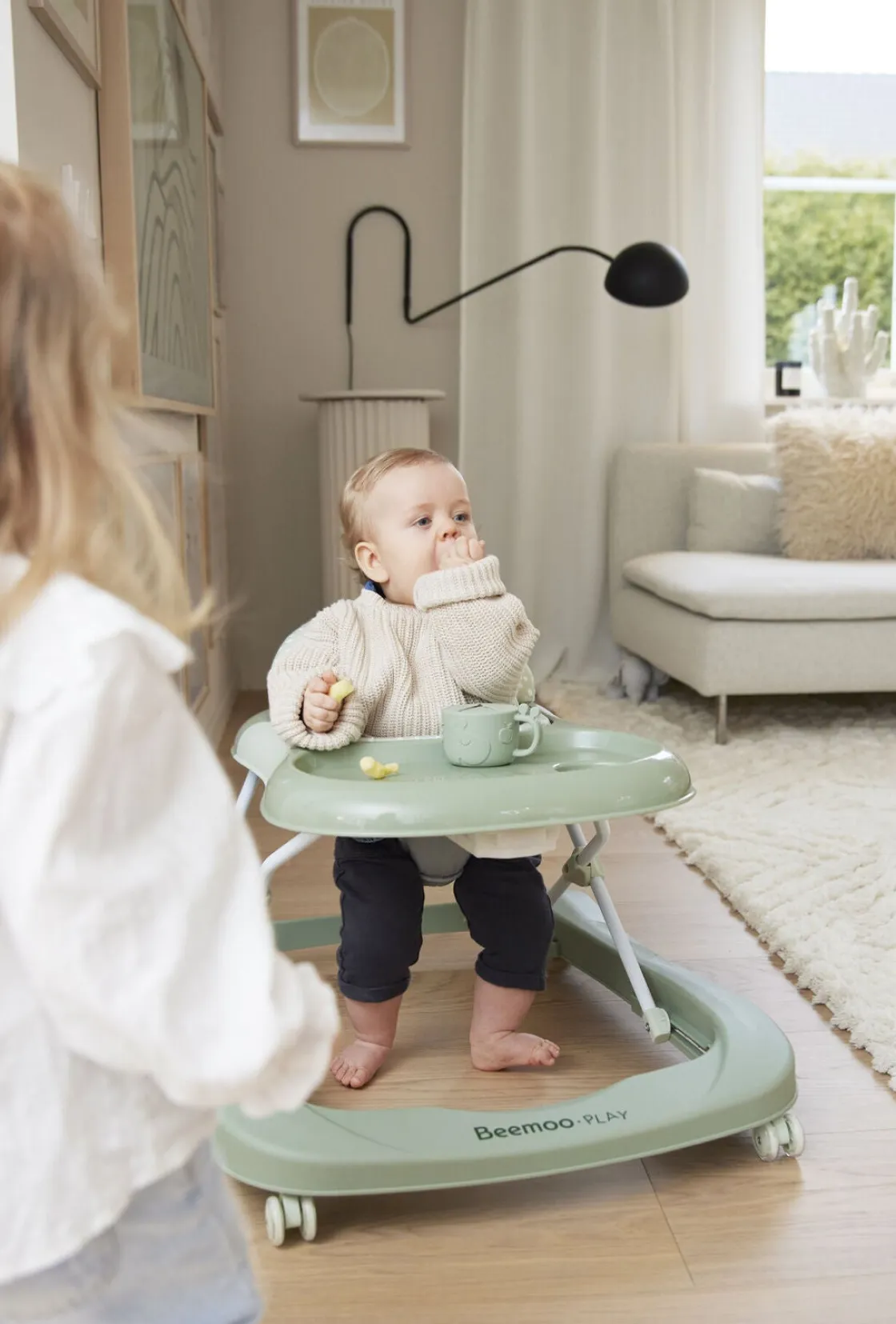 Gåstole|Beemoo PLAY Explore Gåstol, Sage Green Grøn