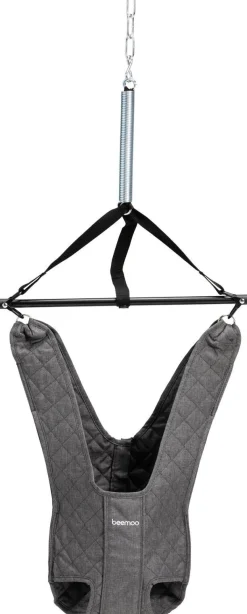 Skråstole & Babygynger|Beemoo PLAY Hoppegynge, Grey Melange Grå