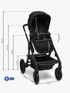 Klapvogne|Beemoo Pro Max Klapvogn, Black Sort