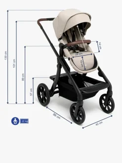 Klapvogne|Beemoo Pro Max Klapvogn, Latte Beige