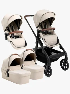 Søskendevogne|Beemoo Pro Max Søskendevogn inkl. Liggedele, Latte Beige