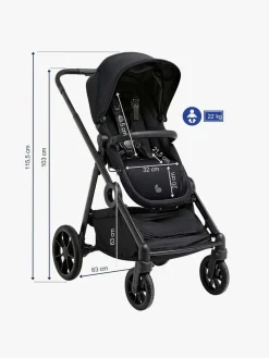 Klapvogne|Beemoo Pro Multi 2 Klapvogn, Coffee Black Sort