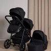 Søskendevogne|Beemoo Pro Multi 2 Søskendevogn inkl. Liggedel, Coffee Black