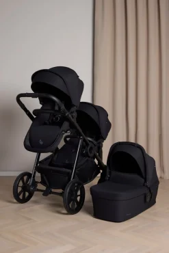 Søskendevogne|Beemoo Pro Multi 2 Søskendevogn inkl. Liggedel, Coffee Black