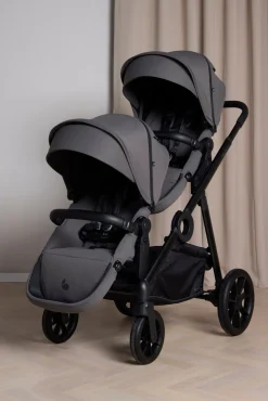 Søskendevogne|Beemoo Pro Multi 2 Søskendevogn, Mocha Grey