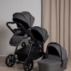 Søskendevogne|Beemoo Pro Multi 2 Søskendevogn inkl. Liggedel, Mocha Grey