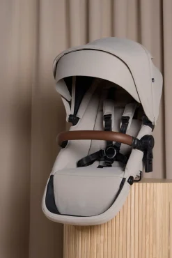 Søskendevogne|Beemoo Pro Multi 2 Søskendevogn inkl. Liggedel, Latte Beige