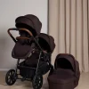 Beemoo Søskendevogne-Pro Multi 2 Søskendevogn inkl. Liggedel, Espresso Brown
