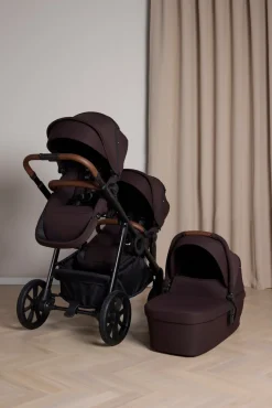 Beemoo Søskendevogne-Pro Multi 2 Søskendevogn inkl. Liggedel, Espresso Brown